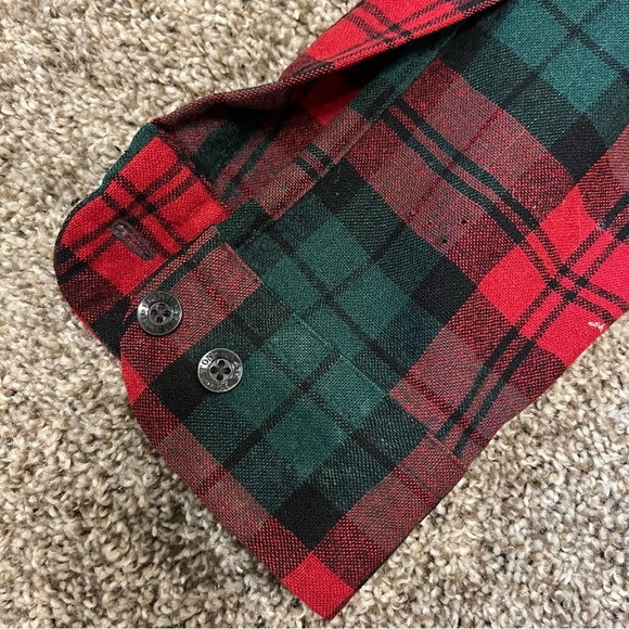 Pendleton Plaid Board Shirt 100% Virgin Wool Men’s Size Large - Picture 6 of 6